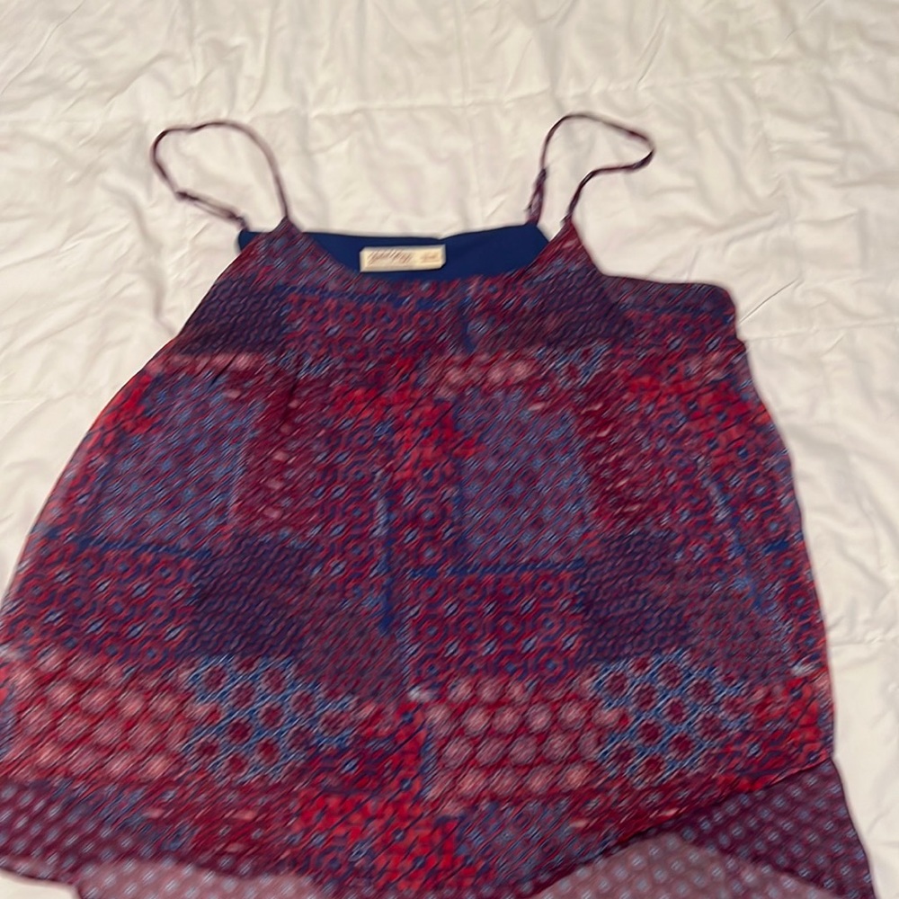 Red white and blu adjustable tank
